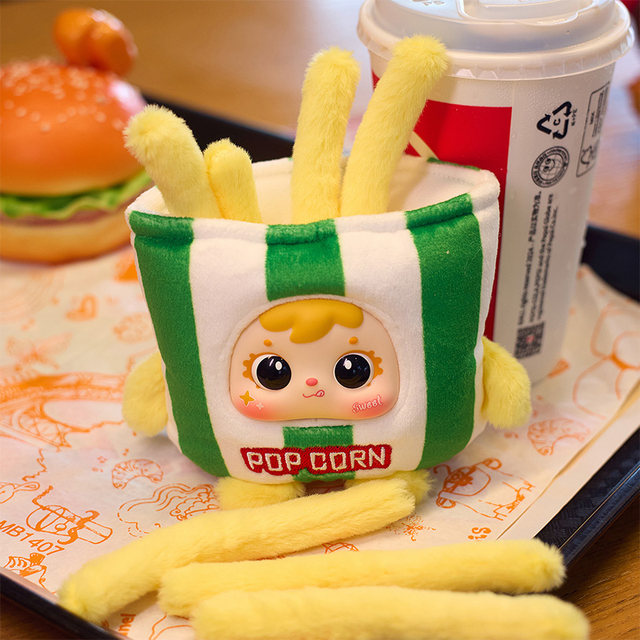 Samuel Three Little Shrimp Plush Keychain Blind Box French Fries Shaped Doll Girl's Gift