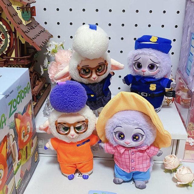 Genuine MINISO Zootopia Series Vinyl Plush Pendant Blind Box Judy Nick Doll Gift