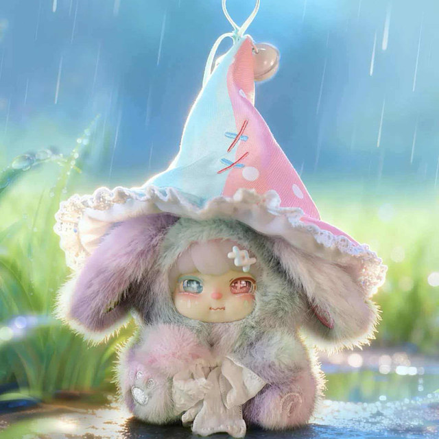 Lokiki Waiting for the Wind to Come Plush Pendant Blind Box Doll Keychain Valentine's Day Gift for Girls