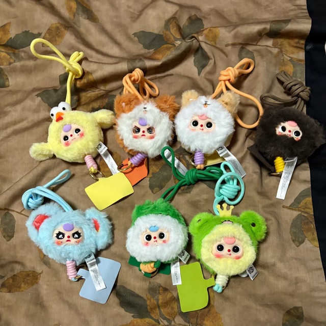 Baby Three-Year-Old Phone Lanyard, Vinyl Plush Blind Box Doll, Girl's Gift, Bag Pendant