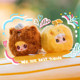 Kimipapa First Generation Furry Animal Plush Pendant Blind Box Doll Gift Baby Three for Three-Year-Olds