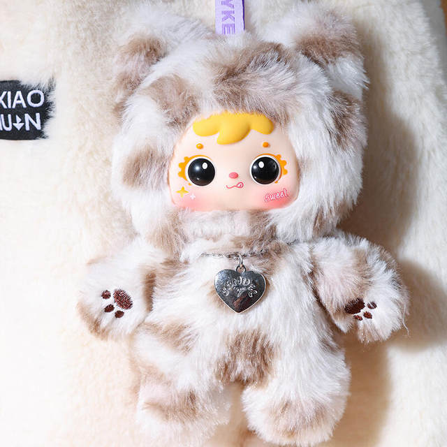 Samuel Three Little Furry Meow Meow's Cool Moments Series Plush Pendant Blind Box Doll Toy Gift for Girls