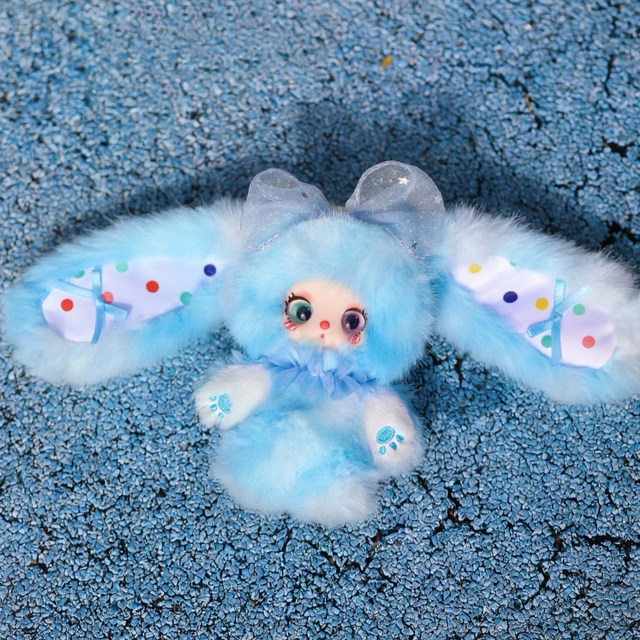 Liila's Rainbow Candy Bunny Plush Pendant Blind Box Doll for Three-Year-Old Girls Valentine's Day Gift for Girls