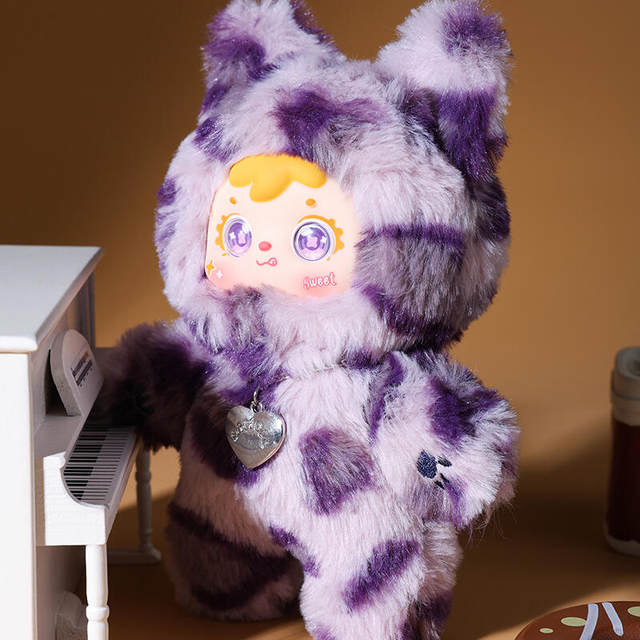 Samuel Three Little Furry Meow Meow's Cool Moments Series Plush Pendant Blind Box Doll Toy Gift for Girls