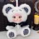 Yumi Yumi Little Bear Society Plush Pendant Blind Box Doll Keychain Gift for Girls