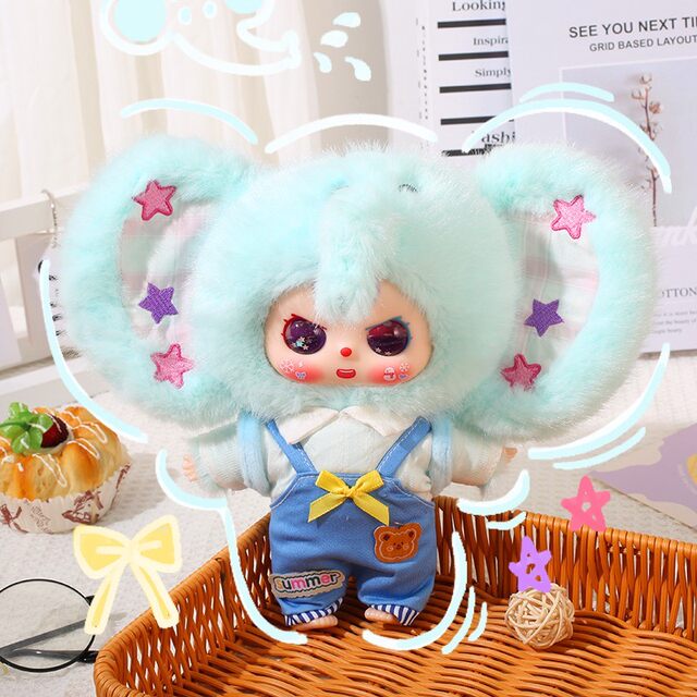 Big Baby Desk Companion Cute Vinyl Plush Blind Box Fu Xiaowa Doll Girl Gift