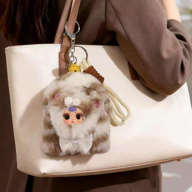 Mm Milk Candy Cat Plush Pendant Blind Box Doll Toy Girl's Gift Lucky Cat Keychain