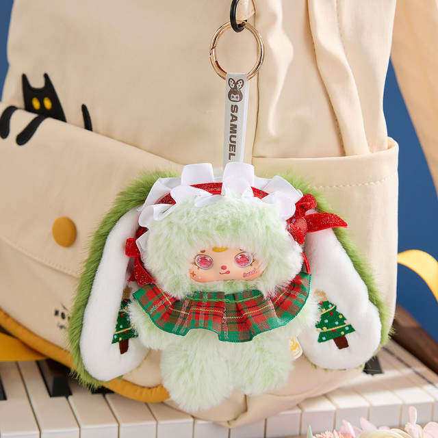 Samuel Three Little Furs Snowy Night Tea Party Series Plush Pendant Blind Box Doll Christmas Gift