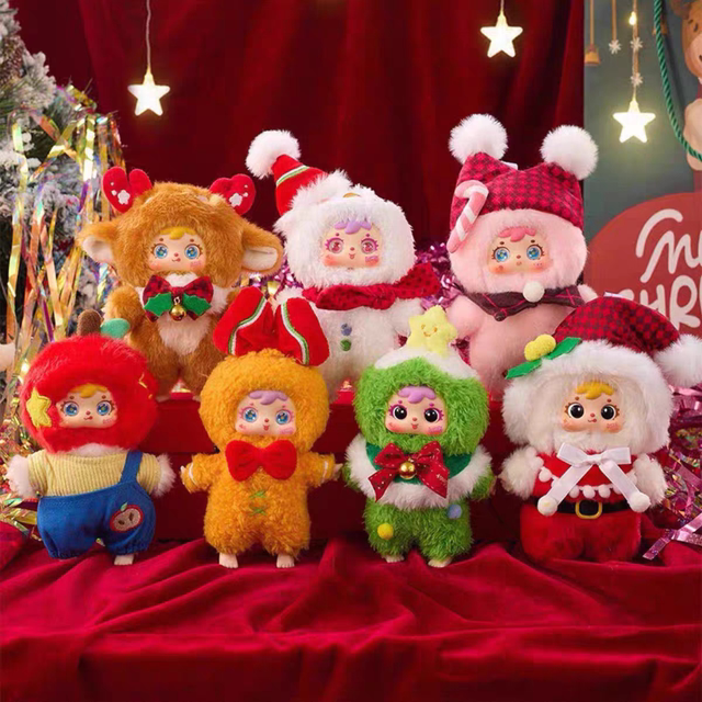 Samuel Three Little Sheep Christmas Lullaby Series Plush Pendant Blind Box Doll Girl Gift Keychain