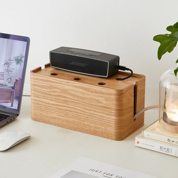 Wire storage box socket power cable hub box wiring board desktop wire management box insertion box insertion line cover decorative ugly box