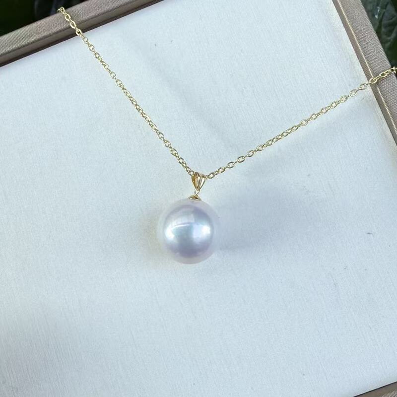 [Haide Pearl] 15-16mm 18K White Freshwater Pearl Pendant with Large Luster