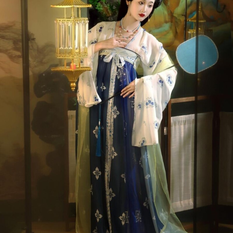 Huaziyi Appreciation of Changge Fu Tang-Made Chest-Length Underskirt Restored Slimming Look Skirt Han Dynasty Women's Spring & Fall Style New in Three Colors