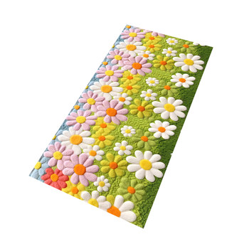 Bedroom bedside carpet thickened, wash-free and stain-resistant, small new balcony floating partition mats all over the floor