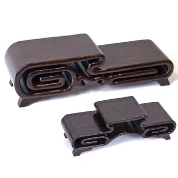 Solid wood scrolls, antique ornaments base, wood carving crafts, jade, jade, agate, snuff bottle, wooden base