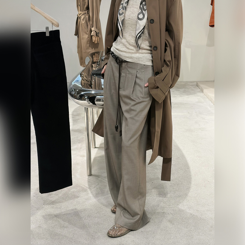 Rowan Designer High-End Casual Commuter Spring/Summer Suit Pants, High-End Loose Straight-Leg Slimming Wide-Leg Pants Rowan Designer High-End Casual Commuter Spring/Summer Suit Pants, High-End Loose Straight-Leg Slimming Wide-Leg Pants