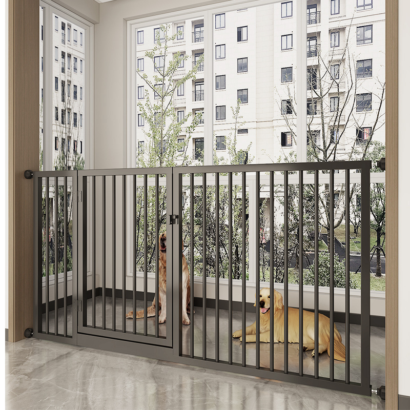 No-Drill Dog Cage for Large Dogs, Indoor Balcony Guardrail, Isolation Door, Pet Enclosure, Safety Barrier