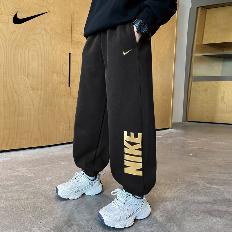 Nike Children's Clothing Boys' Pants Cotton Sweatpants 2026 Autumn New Children's Long Pants Outdoor Casual Pants Sports Pants
