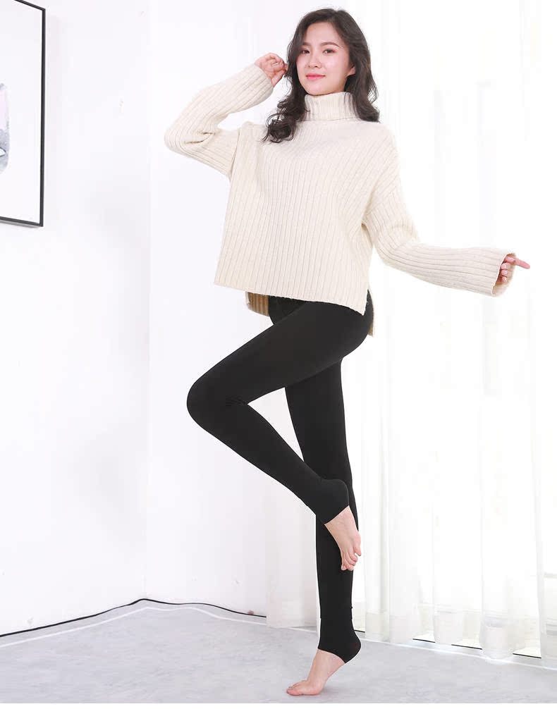 Quần legging siêu mềm ấm áp cho nữ mặc mùa thu đông mẫu đen dày giảm béo bước chân quần dài 2018 quần dài mới quần đũi nữ