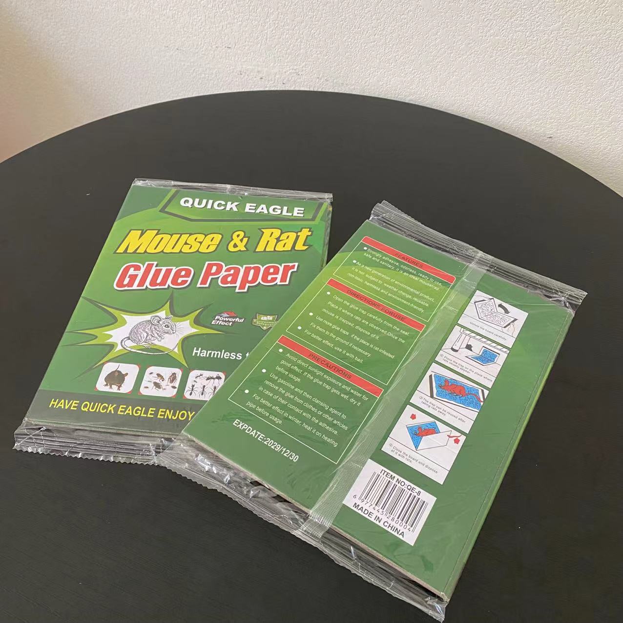 发5包！家用粘鼠板 强力胶水加大加厚 一窝端粘鼠板详情3