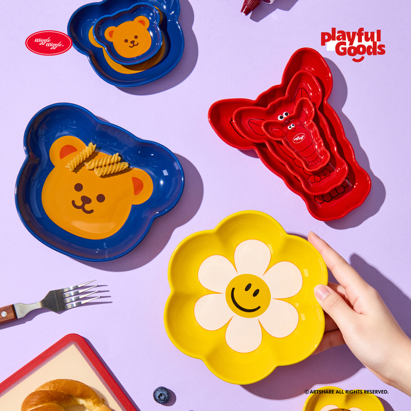 A Bit Naughty | Wiggle Wiggle Special-Shaped Plate and Dish Set A Bit Naughty | Wiggle Wiggle Special-Shaped Plate and Dish Set