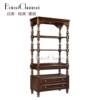 American country solid wood bookshelf shelf storage rack retro shelf display rack storage rack restaurant rack shelf customization