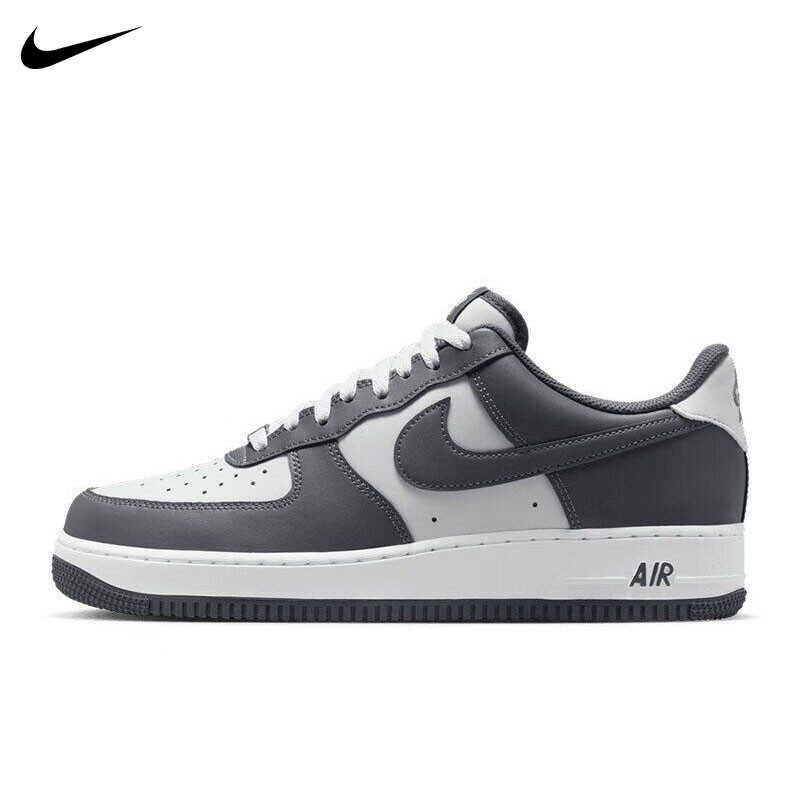 Nike Men's Shoes Air Force 1 Af1 Women's Shoes Dark Gray and White Low-Top Sports Casual Sneakers Nike Men's Shoes Air Force 1 Af1 Women's Shoes Dark Gray and White Low-Top Sports Casual Sneakers