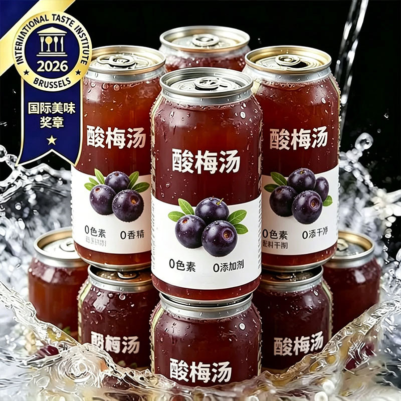 Children's Sour Plum Soup Drink Official Genuine Product, No Additives, Summer Refreshing Drink, Appetite-Boosting Snack Beverage Children's Sour Plum Soup Drink Official Genuine Product, No Additives, Summer Refreshing Drink, Appetite-Boosting Snack Beverage
