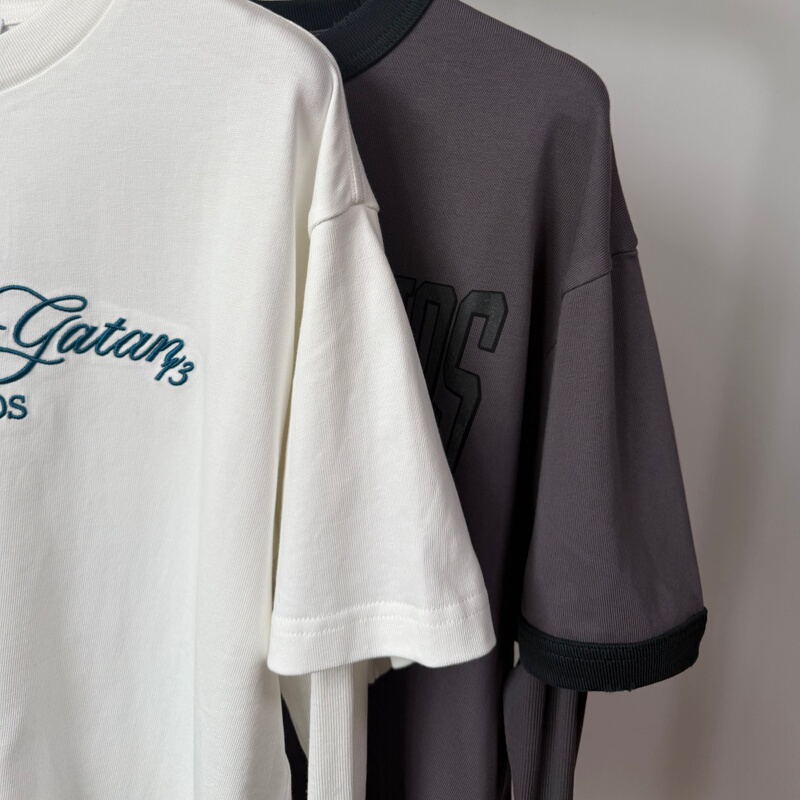 One Piece for Layering! Scandinavian Style Heavy Washed Cotton Loose Long-Sleeved T-Shirt with a Fake Two-Piece Design, New for Early Autumn 26