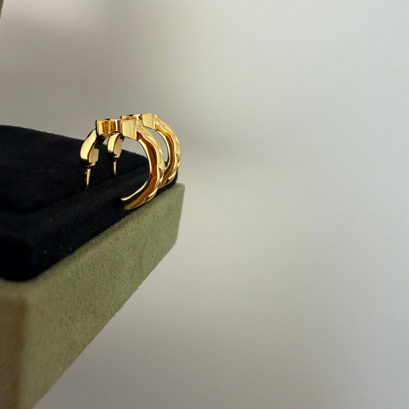 Charming Little Gold Hoops! Elegant Crush Style Half Hoop Earrings 26 Early Spring Vacation Series