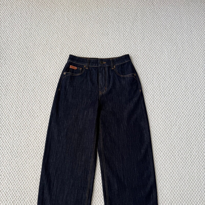 Comfortable and Neat! Purple Label Micro-Curved Knife-Cut Narrow Wide-Leg Jeans, Four-Way Stretch, Original Color, Early Autumn 26