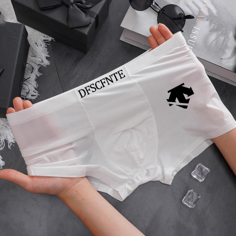 Men's Underwear, Ice Silk Boxer Briefs, Seamless, Quick-Drying, Summer Thin Style, Comfortable and Breathable, New Style Boxer Shorts for Boys