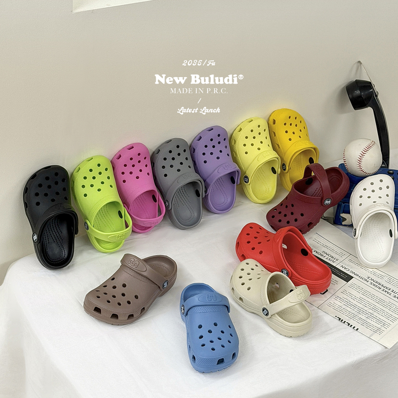 The Cbc Australian-Style Perforated Shoes with Heel Strap for Children, Spring and Summer Ergonomic Design Support Sandals for Boys and Girls