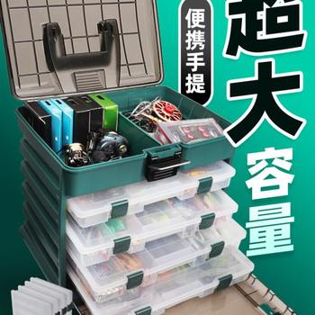 Hasda luya fishing box can be seated with multi-function thickened anti-fall tool box storage box portable portable luya bait box