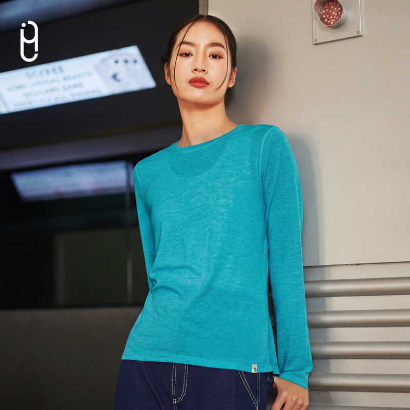 Yli Outerwear Wool Sweater Merino Technical Fabric 2026 Spring New Outdoor Sports Top Long-Sleeve T-Shirt