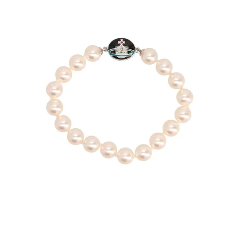 [New Product] Western Empress Pearl Bracelet for Women, Light Luxury, High-End, Exquisite Round Bead Chain Jewelry