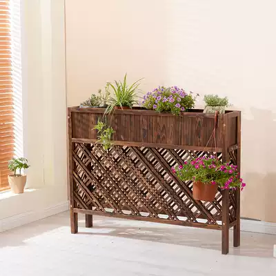 Solid wood flower shelf shelf flower pot stand pastoral bonsai multi-level floor-standing indoor wooden flower stand balcony