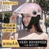 Winter and summer dual-purpose electric vehicle helmet for women, universal for all seasons, adult detachable neck scarf liner, ear protection helmet