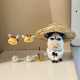 Emo grievance grass cow figure ugly cute healed calf doll car center console ornament desktop decompression decoration