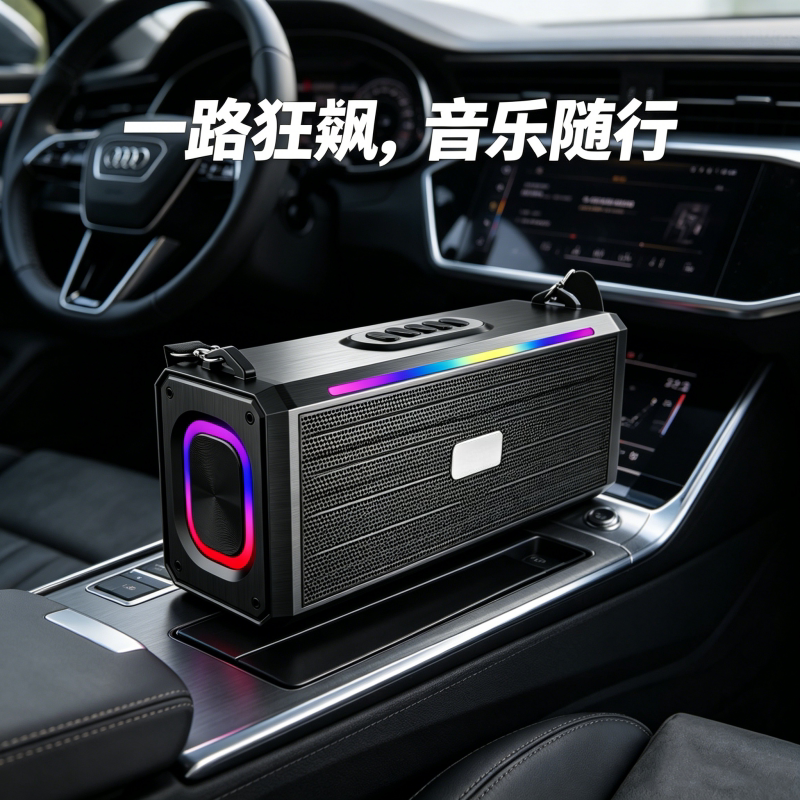 Long-Range Large Speaker with 6 Units, Powerful Sound, Cool Stage Lights, Outdoor Speaker, Dual-Person Dual-Microphone Wireless Speaker Long-Range Large Speaker with 6 Units, Powerful Sound, Cool Stage Lights, Outdoor Speaker, Dual-Person Dual-Microphone Wireless Speaker