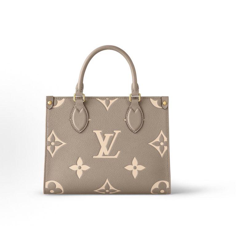 Lv Louis Vuitton High-End Luxury Brand 99% New Classic Model Onthego Elephant Gray Small Tote Bag for Women Wz