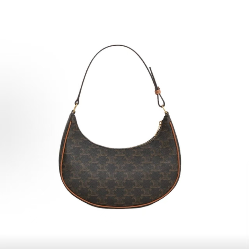 Celine Luxury Brand, 99% New, Ava Arc De Triomphe Shoulder Strap Small Cowhide Handbag for Women Wz