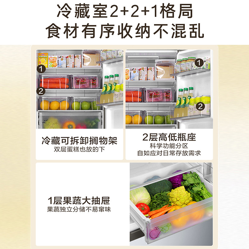 海尔BCD-226WGHC3E9XM冰箱图片