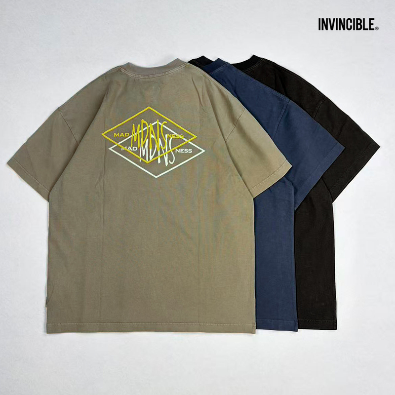 Madness Washed Print Tee Washed Print Casual Short-Sleeved T-Shirt Shawn Yue 26Ss