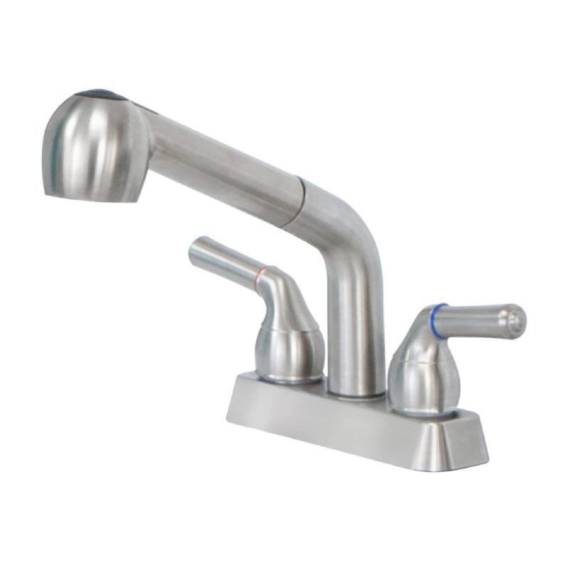 Foreign Trade Rv Kitchen 2-Function 4inch Handle Faucet Amazon Household Model Plastic Hot and Cold Pull-Out Faucet