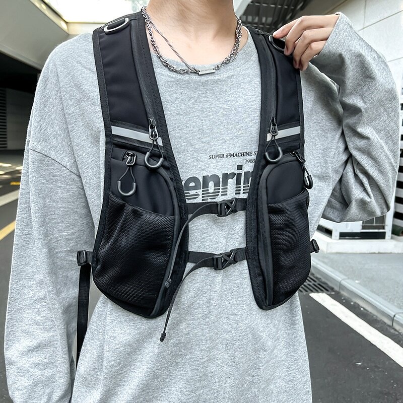 Ski Vest Japanese Style Multifunctional Retro Workwear American Functional Photographer Single/Double Board Outdoor Multi-Pocket Vest Ski Vest Japanese Style Multifunctional Retro Workwear American Functional Photographer Single/Double Board Outdoor Multi-Pocket Vest