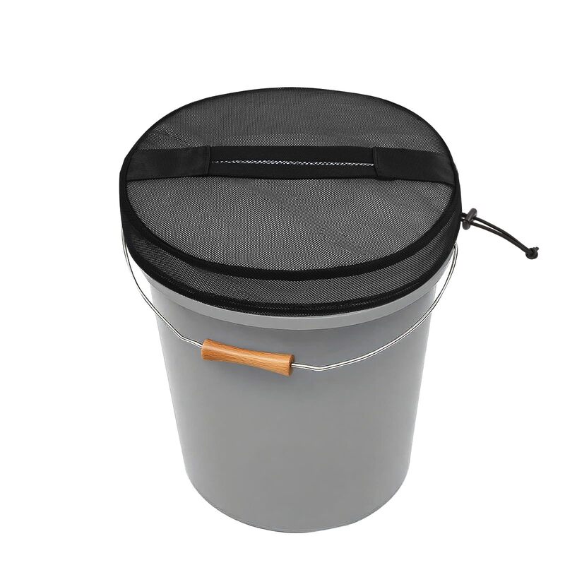 5-Gallon Trash Can Lid, Fishing Bucket Lid, Bait Bucket Lid, Universal Black Mesh Lid, Marine Trash Can Lid 5-Gallon Trash Can Lid, Fishing Bucket Lid, Bait Bucket Lid, Universal Black Mesh Lid, Marine Trash Can Lid