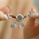 Retro mountain ghost money anklet, new Chinese style niche design, fashionable temperament, versatile, safe and happy foot accessories for women