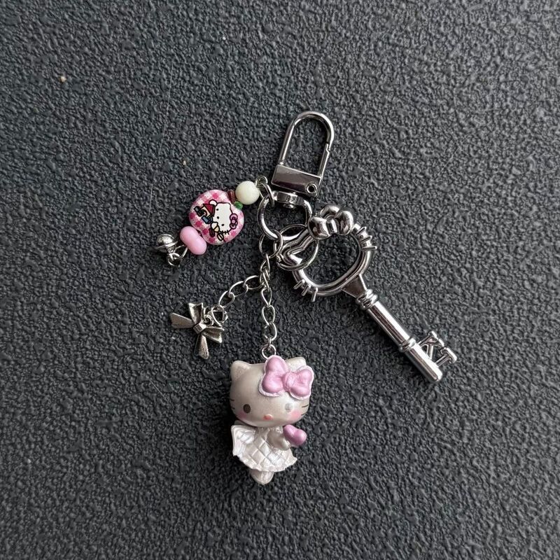 Super Cute! Soft and Sweet Lolita-Style Kt Phone Chain, Kawaii Niche Phone Lanyard, Keychain Accessory