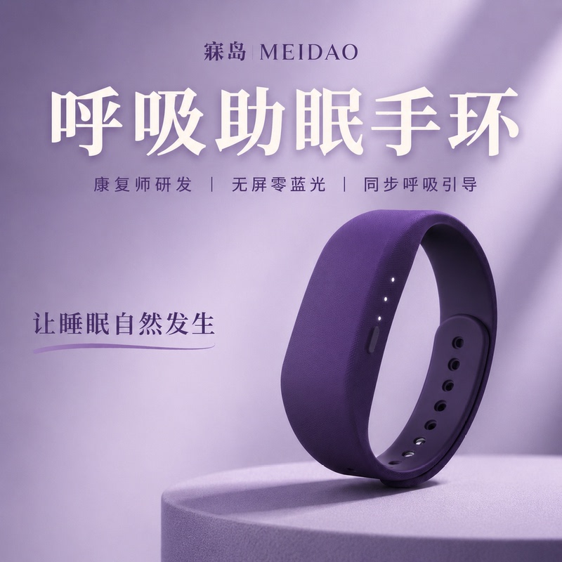 Meidao Mindfulness Breathing Sleep Bracelet Sleep Aid Device Sleep Instrument Sleep Aid Gadget Gift for Relaxation Smart
