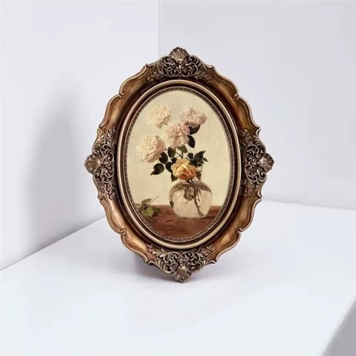 Ретро круглая классическая фоторамка, 6 дюймовая, 7 дюймов